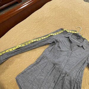 Ibex Women's OD Drawstring Shirt 100% Merino Wool - GREY